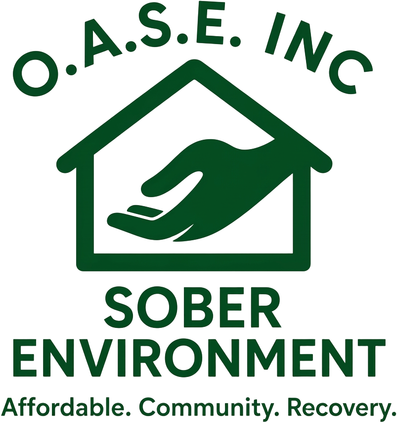 O.A.S.E. Inc. sober environment logo